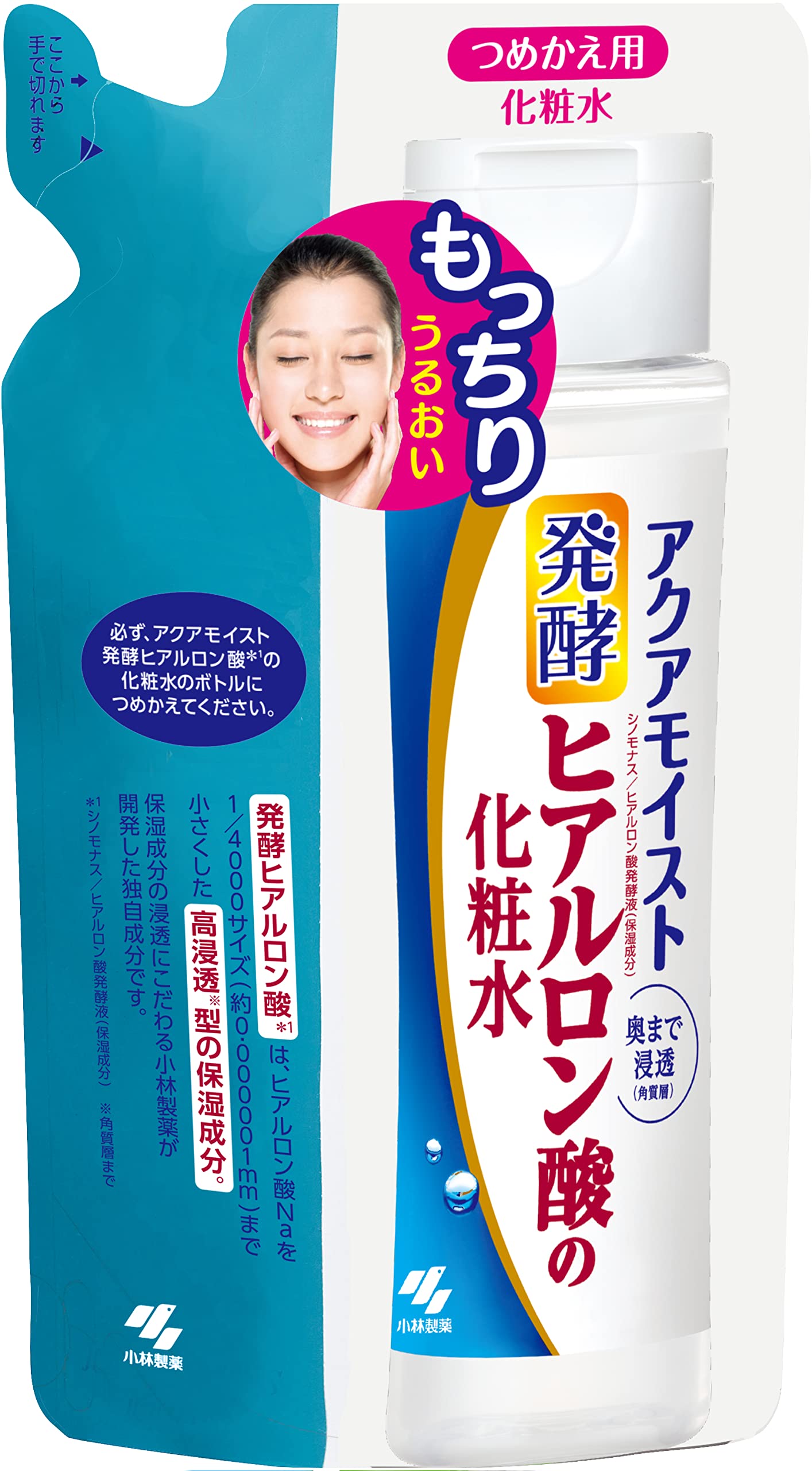 Aqua Moist Fermented Hyaluronic Acid Toner (for refilling) Mochiri Puru Puru 160ml