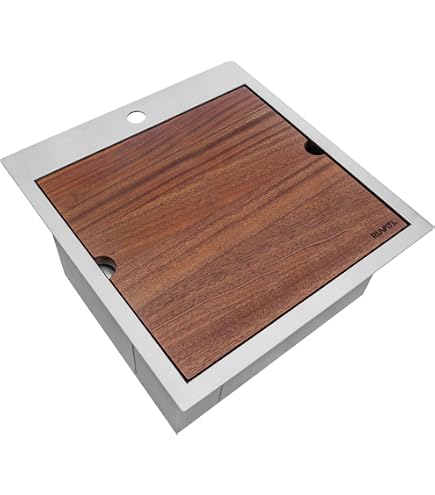 Ruvati 21 x 20 x 12 inch Drop-in Topmount Laundry Utility Sink