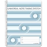 BookFactory Cornell Notes Notebook, Universal Note Taking System, 120 Pages | Wire-O Binding, 8.5" x 11" - Made in USA