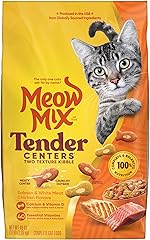 Meow Mix Tender Centers Dry Cat Food, Salmon & Chicken, 3 Pound, Crunchy Outside Meaty Inside