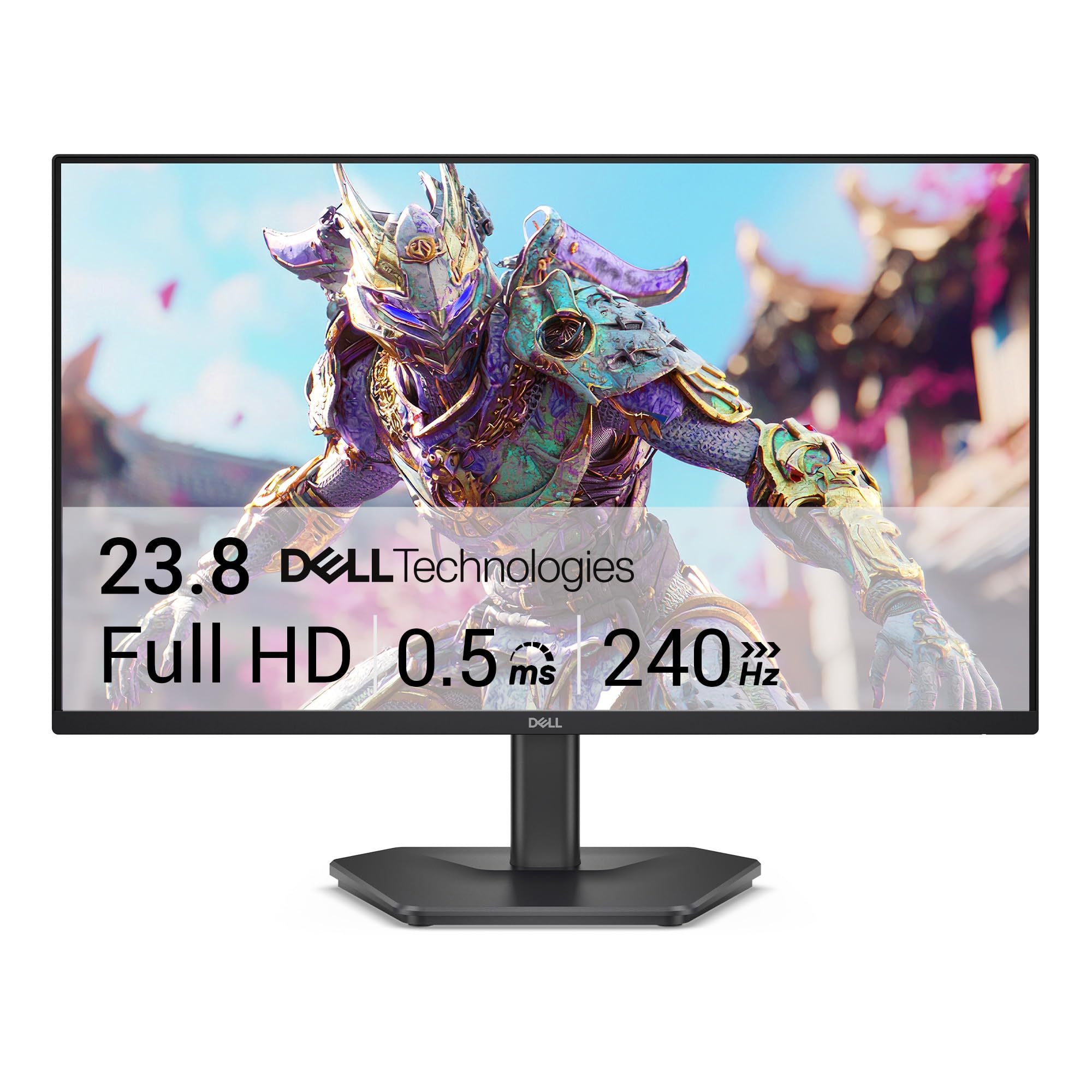 Dell 24 240Hz Gaming Monitor - SE2426HG - 23.8-inch FHD (1920x1080) 240Hz Display, in-Plane Switching (IPS) Technology, AMD FreeSync™ Premium, TÜV 3-Star, 2X HDMI, DisplayPort 1.4, Tilt