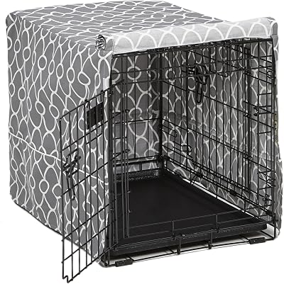 MidWest Homes for Pets Crate Cover 61 cm Teflon Protector Gray Privacy