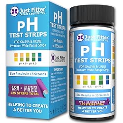 Just Fitter pH Test Strips for Testing Alkaline and