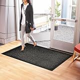 Abaseen Dirt Trapper Door Mat Indoor Outdoor Non Slip Rubber Backing view 2