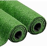 NINXANG Artificial Grass Turf Lawn Outdoor Indoor 4FTx6FT Fake Grass Carpet for Pets 0.4 Inch Realistic Faux Grass Rug with Drain Holes for Garden Lawn Landscape Balcony Party Wedding Christmas Rug