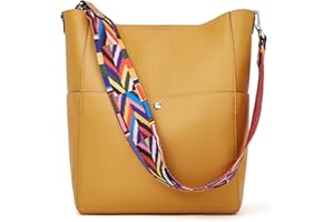 BROMEN Handbags for Women Bucket Bags Vegan Leather Purses and Handbags Crossbody Purse