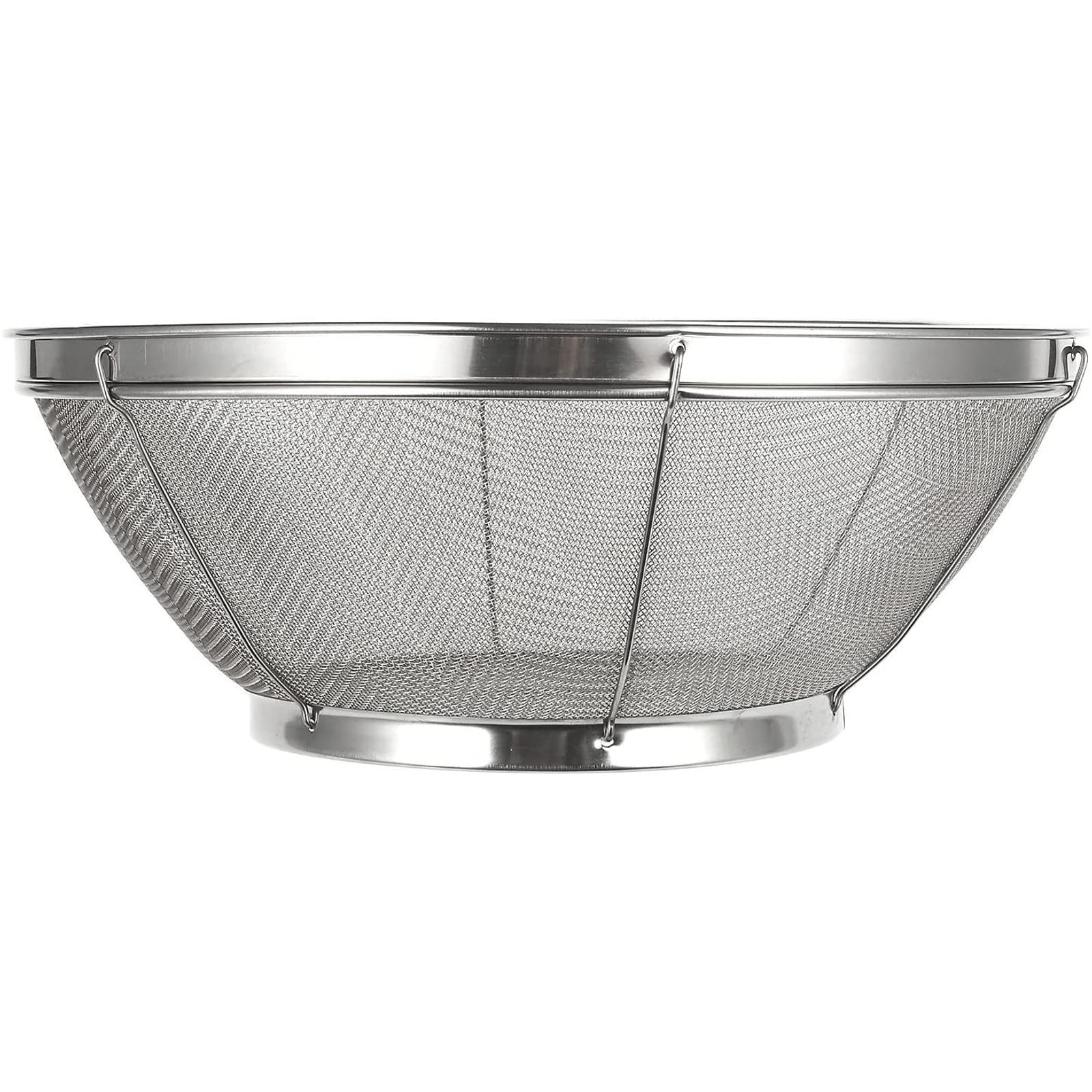 Large Fine Mesh Pasta Strainer, Metal Colander for Rice, Quinoa, Yogurt