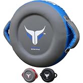Mytra Fusion Boxing Round Pad Kickboxing Coach Training Punching Focus Mitts for Martial Arts, MMA &amp; Muay Thai, Strike Boxing Focus Pads for Speed, Focus &amp; Accuracy