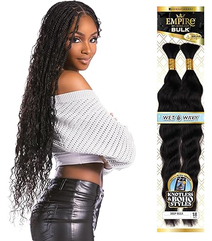 Amazon.com : Sensationnel Empire Bulk Braiding – Water Wave Human