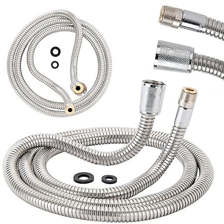 2 Meter Brauseschlauch für Küchenarmaturen Metall Bad Armaturen Handbrause Schlauch