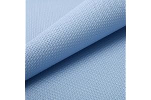 DONMON Aida Cloth 14 Count Cross Stitch Fabric,60×39inch (14CT,Sky Blue)