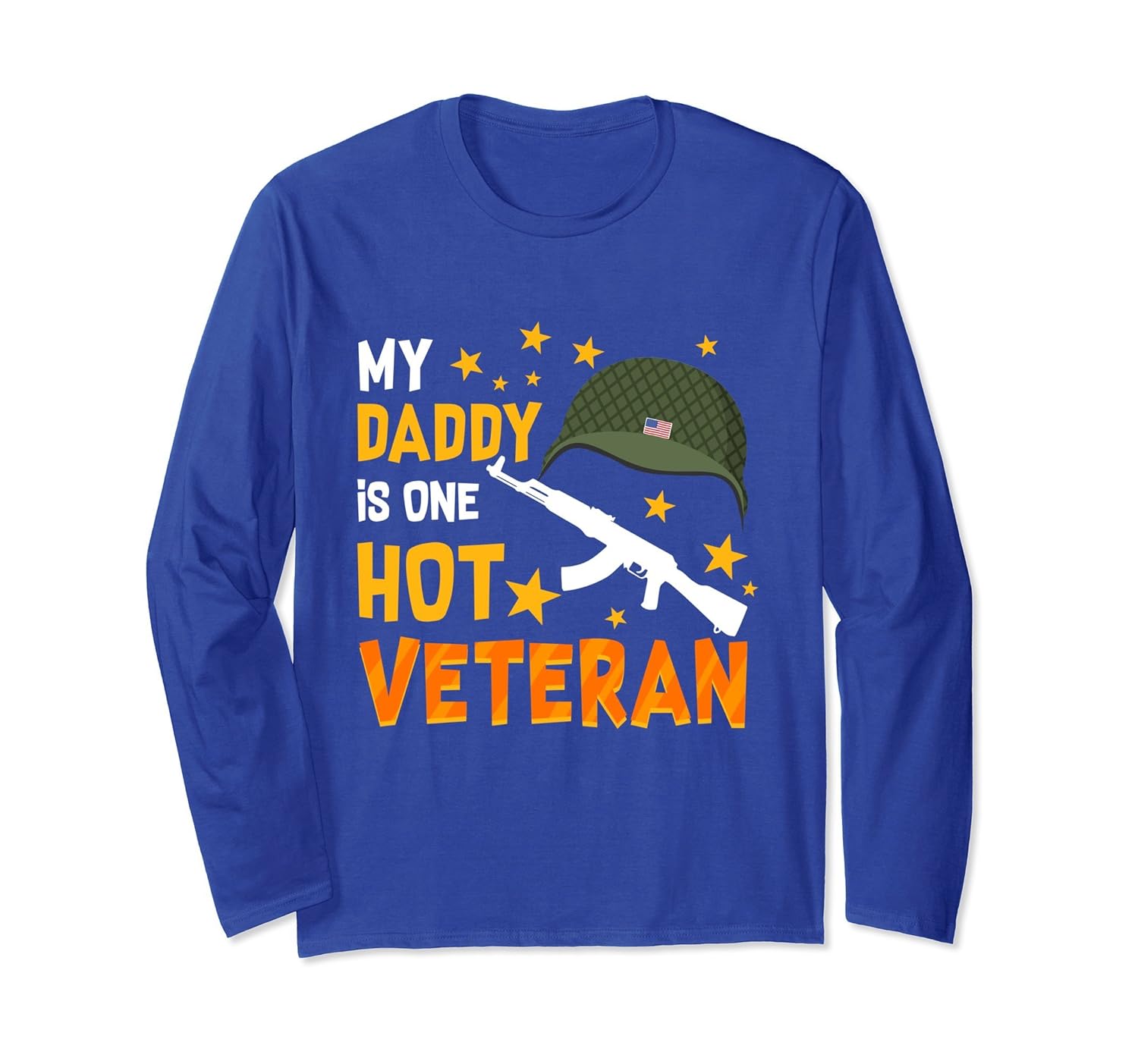 My Daddy Is One Hot Veteran T-Shirt Son Daughter-anz