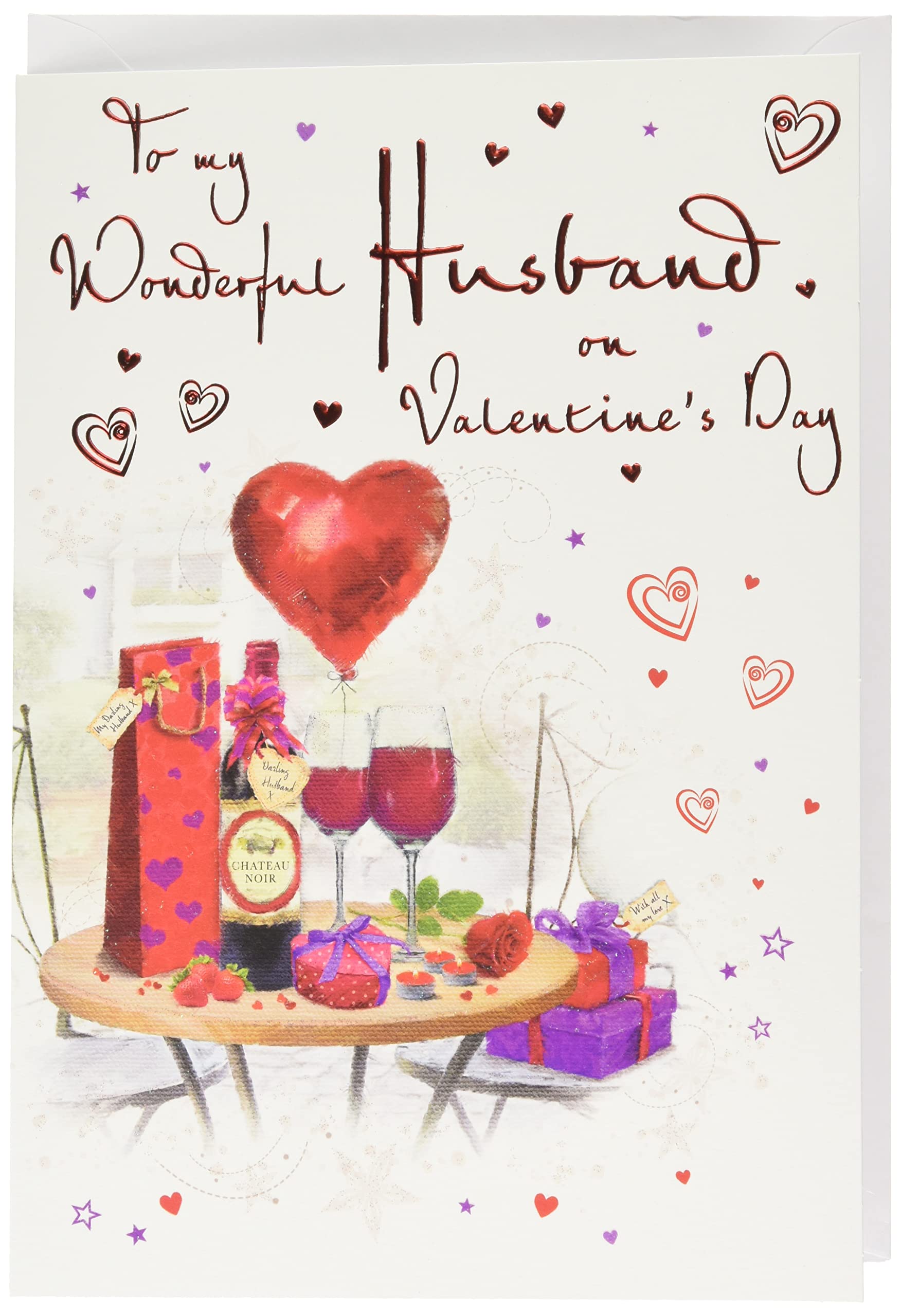 Regal Publishing Traditional Valentine's Card Husband - 9 x 6 inches - Regal Publishing