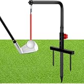 Poen 1 Set Golf Swing Trainer Training Iron Practice Swing Groover with 3 Height Indoor Golf Practice Simulator Accessories Aid Equipment