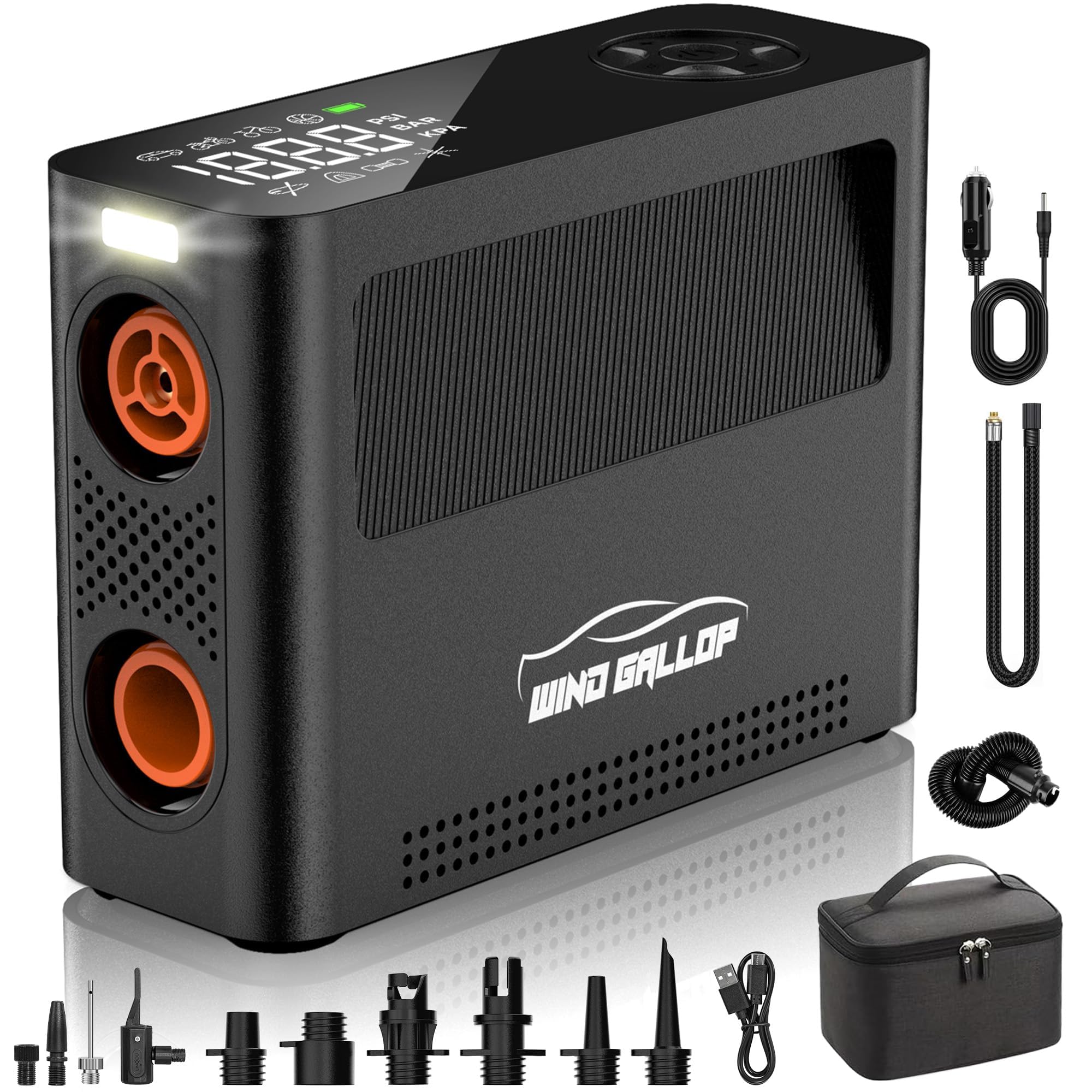 Photo 1 of Paddle Board Pump - 150PSI Paddle Bord Air Compressor, 4X Faster Electric Pump with 9 Modes, All-in-One Auto Air Pump for Car Tires, Motor Bike, Ball, SUP, Tent, Kayak, Float