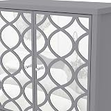 Galano Iris 2 Door Sideboard Grey Storage Cabinet Living Room Kitchen view 7