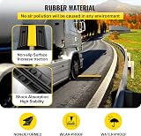 VEVOR 4 Pack 1 Channel Rubber Cable Protector Ramp 18000 Lbs Heavy Duty Speed view 5