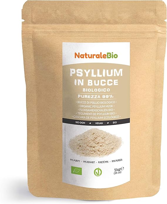 Organic Psyllium Husk [99 Purity] 1 kg. 100 Pure & Natural Psyllium