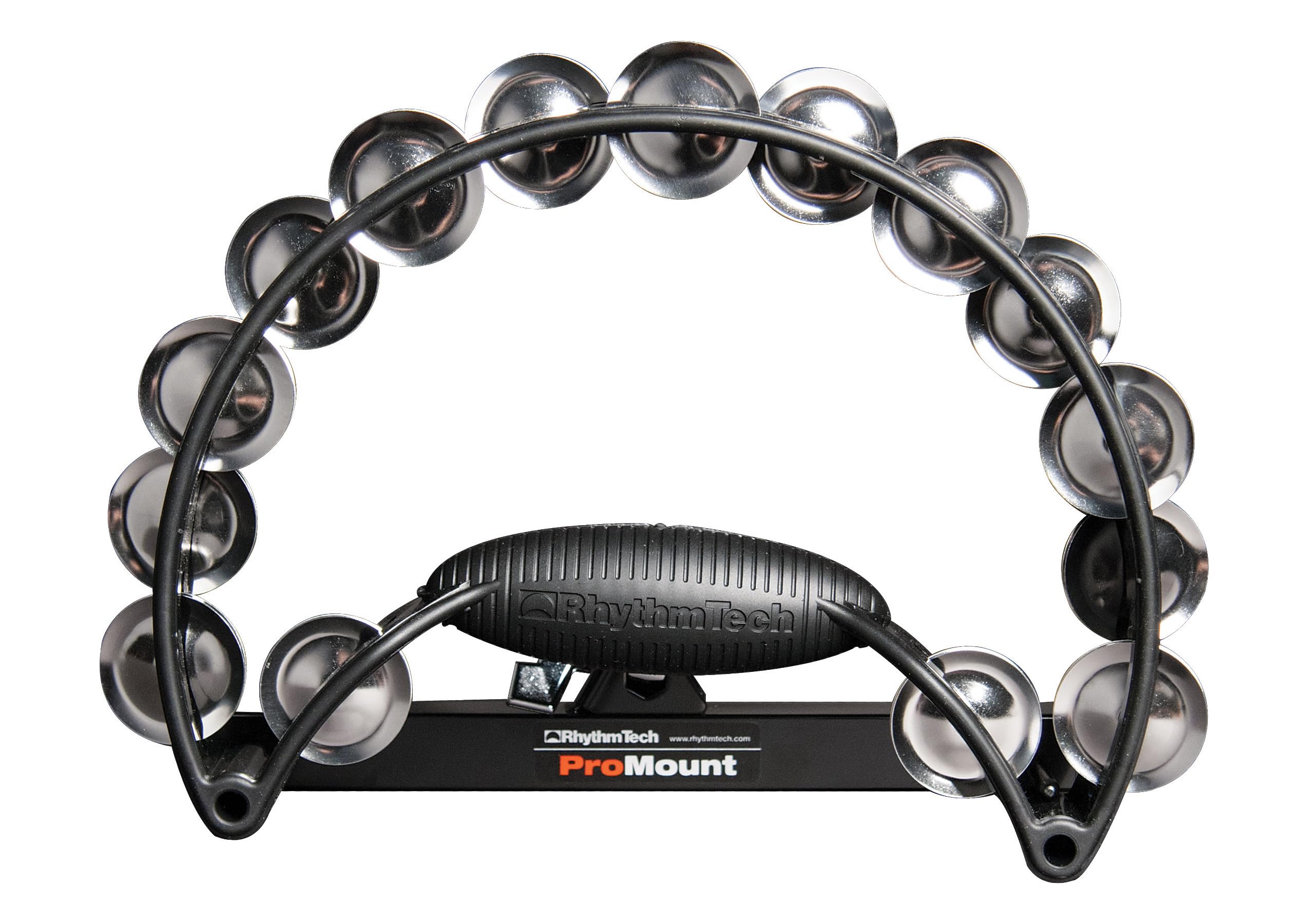 Rhythm Tech Pro Tambourine Steel Jingles - Black/Grey
