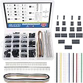 Glarks 1191Pcs 2.54mm Pitch 1 2 3 4 5 6 7 8 9 10 Pin Housing Connector and Male Female Crimp Pins with Pin Header and 10 Wire