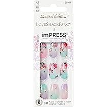 Amazon.com: KISS LoveShackFancy x imPRESS Press-On Manicure ...