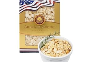 DABC OAK LAND American Ginseng Slices from Wisconsin (Sliced Ginseng Root）Wisconsin Grown!Most People Use It to Make Ginseng Tea! Good for Health! (American Ginseng Slices (Small Round), 1 Box of 4 Ounces)