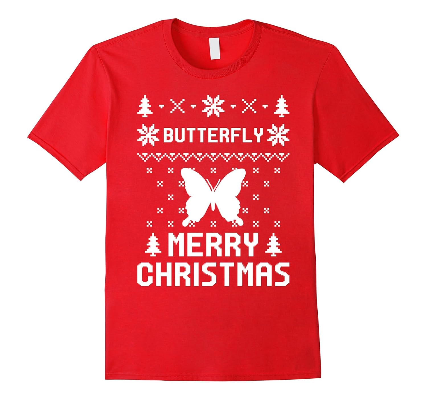 Butterfly Ugly Christmas Sweater T-shirt-ANZ