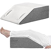 Ceecysaa Leg Elevation Pillow for Bed,20cm Height High-Density Foam Wedge Pillow Leg Rest Elevating,Wedge Pillow for Legs and