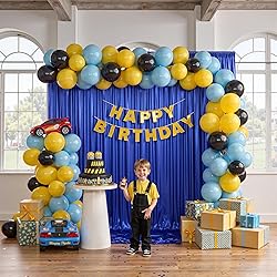 10x10ft Thick Royal Blue Glitter Backdrop Curtain