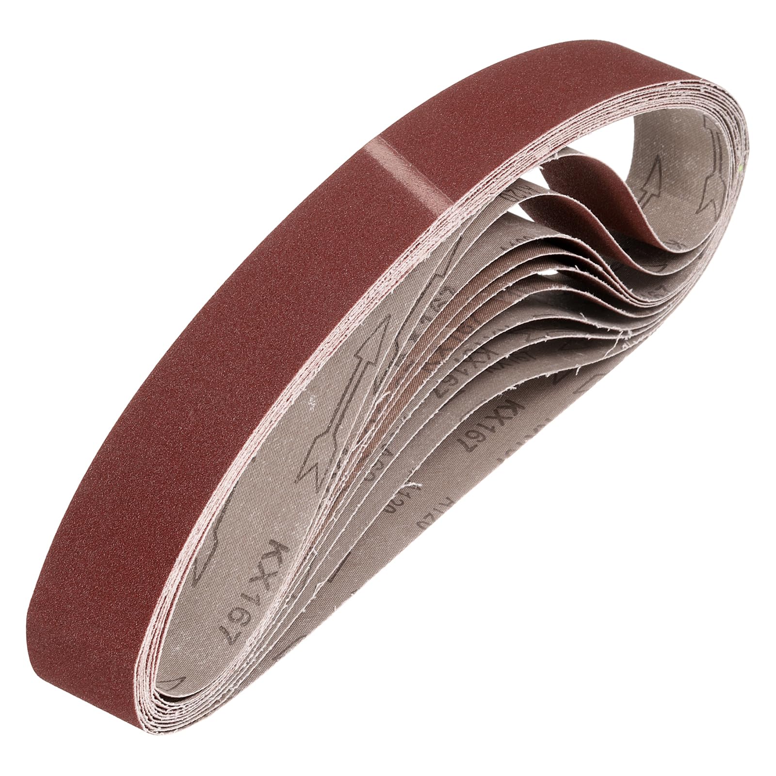 HARFINGTON 1-1/2 x 30 Inch Sanding Belts, 10 Pcs