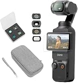 DJI Osmo Pocket 3 Filter Bundle, Vlogging Camera with 1'' CMOS &amp; 4K/120fps | 3-Axis Stabilization, Spotlight Follow, Fast Focusing, Original Standard Combo + Filter Kit + Carring Case + Screen Protector