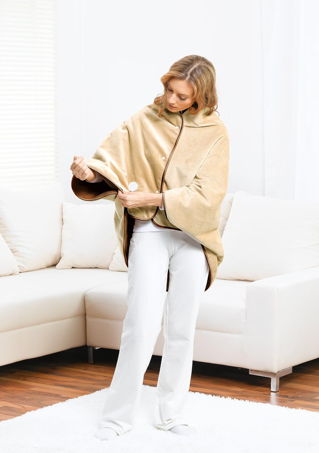 Beurer HD50 Cosy Electric Heating Heated Cape Pad Blanket Snuggle Throw