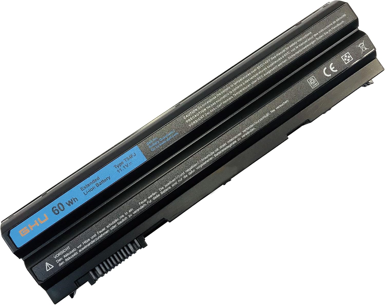 thumbnail image 2 of Replacement 6-Cell 60Wh Laptop Battery For Dell Latitude E6420, E6430, E5420, E5520, Inspiron, Vostro Series (11.1V Li-ion) 2 of 2