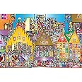 Bgraamiens Puzzle-City Street-1000 Pieces Creative Colorful City Street View Jigsaw Puzzle Color Challenge Puzzle