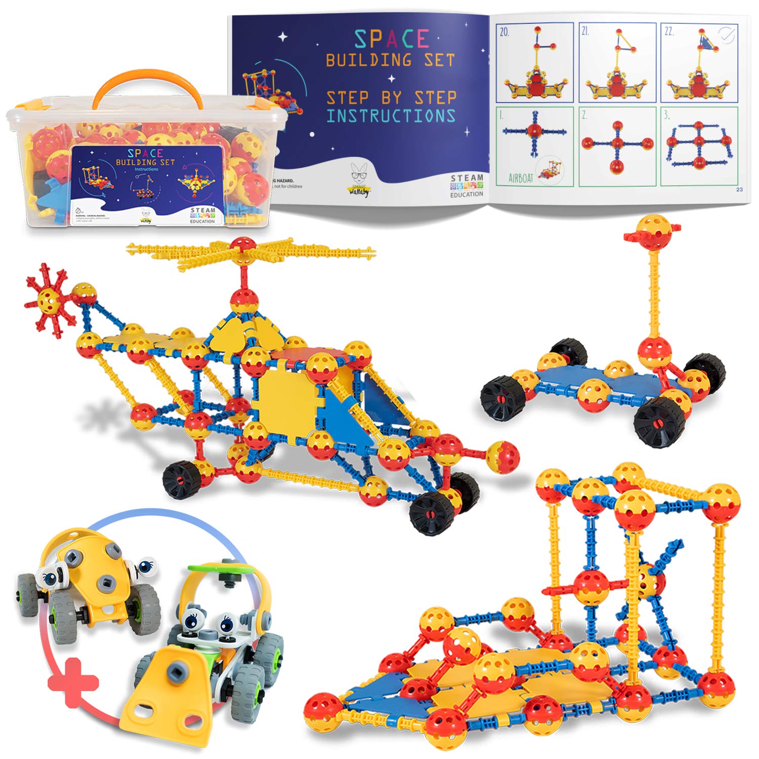 160 STEM Toy Building Set Balls Joints Educational