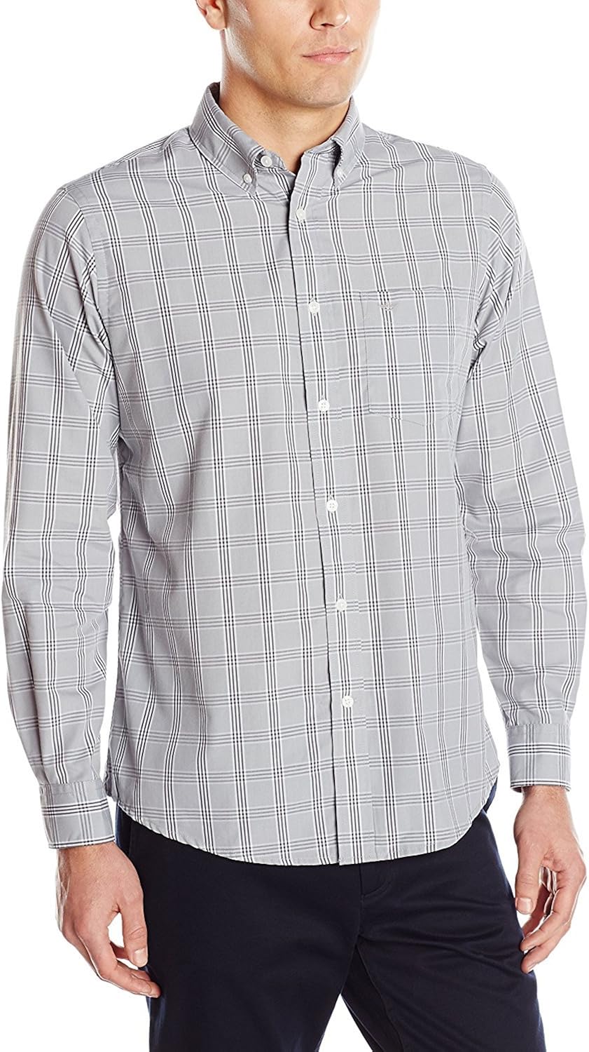 Dockers Mens Men's LongSleeve Plaid Shirt Amazon.ca Clothing