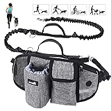 Pecute Laisse Chien Laisse Mains Libres Chien Jusqu'à 110kg Absorption de Choc, 