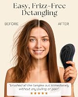 Lily England Detangle Hair Brush Flexible Bristles Thick Curly Straight Hair view 2