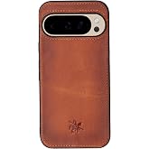 Venito Lucca Case for Google Pixel 10 Pro, Handmade Full Grain Leather Luxury Back Cover, Drop/Impact Protection, Slim Fit Phone Case, 6.3 Inches, Antique Brown