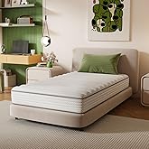Novilla Twin XL Mattress, 8 Inch TXL Size Mattresses in a Box with Smarts™ Coil for Pressure Relief, Medium Plush Foam and Spring Hybrid Colchones with CertiPUR-US Certified for Kids