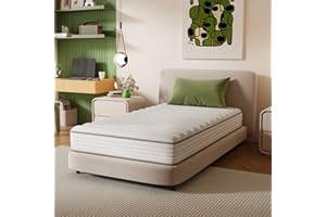 Novilla Twin Mattress, 8 Inch Twin Size Mattresses in a Box with Smarts™ Coil for Pressure Relief, Medium Plush Foam and Spring Hybrid Colchones with CertiPUR-US Certified for Kid for Kidss