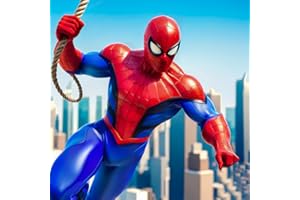 Jeux de robot de sauvetage d'araign��e volante de super h��ros: Simulateur de mission d'action de tir de grande ville: Survie d