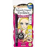 KISSME Heroine Make Smooth Liquid Eyeliner | 0.1mm tip | Jet Black | Waterproof | Smudge-Proof | Easy Wing Flick | Dye-Free | Made in Japan