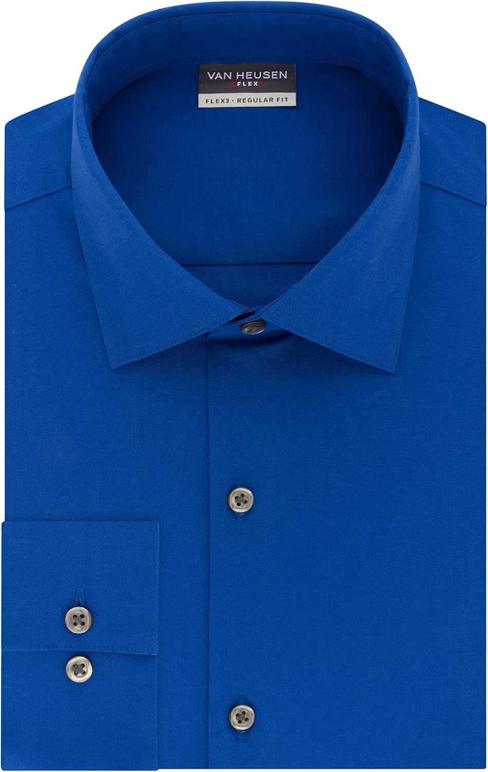 Van Heusen Men's Dress Shirt Regular Fit Flex 3 at  Men’s Clothing store