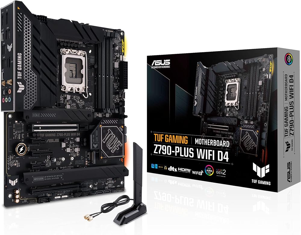 ASUS TUF GAMING Z790-PLUS WIFI D4 Intel LGA1700 ATX Motherboard 20+1 VRM