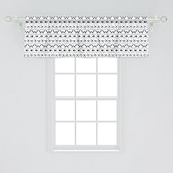 Ambesonne Navy Blue Window Valance, Illustration