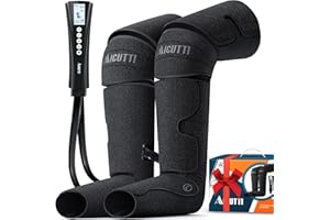 AICUTTI Air Compression Leg & Foot Massager with Heat – Relief for Circulation, Fatigue & Tension – Relaxing Gifts for Dad, Mom, Men & Women – Ideal for Father’s Day, Mother’s Day, Christmas & Birthdays