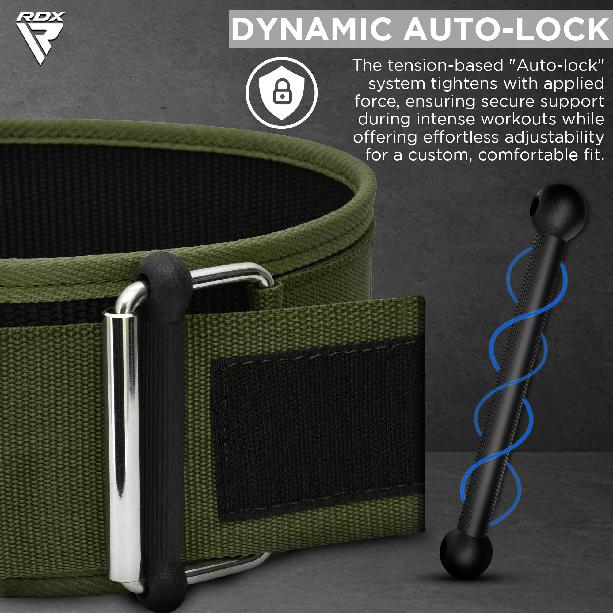 RDX Weight Lifting Belt - AUTO LOCK 4” Premium Adjustable Gym for...
