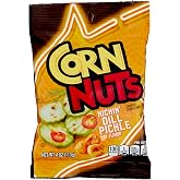 CORN NUTS Kickin' Dill Pickle Corn Kernels, Snacks for Adults, 4oz x12 | Kosher, Crunchy &amp; Salty Snacks, Snack Box. Great for the Office, Lunch, Parties, On the Go
