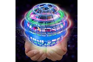 BULAPEACH Flying Orb Ball 2023 Galaxy Ball Hand Controlled Mini Drone UFO Magic Hover Globe Boomerang Fidget Spinner Birthday Gift Ideas Cool Stuff Boys Girls Kids Age 6 7 8 9 10+ Year Old Indoor Outdoor Toys